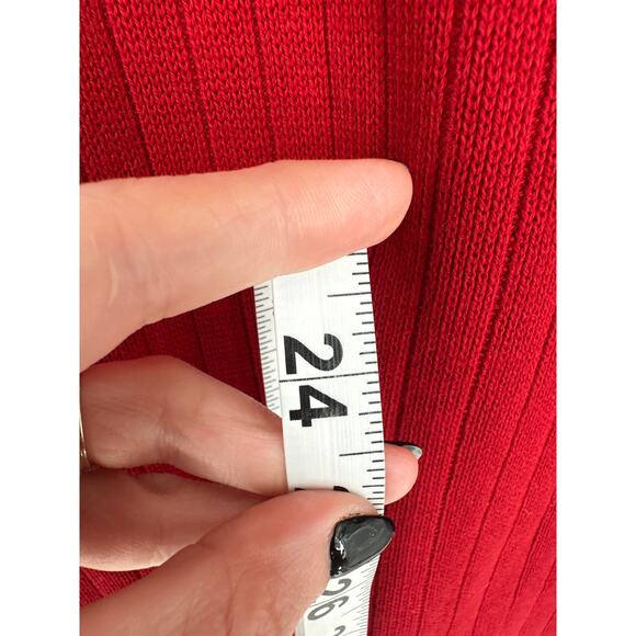 90s Vintage Abercrombie Fitch Sweater Mens Medium Red Pullover Y2K Skater Grunge - Picture 7 of 7